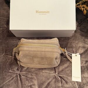 Hammitt Tan bag with Gold Accents